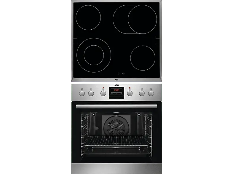AEG EES33101ZM + HE604062XB, Herdset inkl. Kochfeld (Strahlungsheizung, A, 72 l)