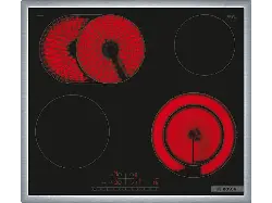 Bosch PKN645FP2E Strahlungsheizungskochfeld (583 mm breit, 4 Kochfelder, Glaskeramik, Autarkes Kochfeld)