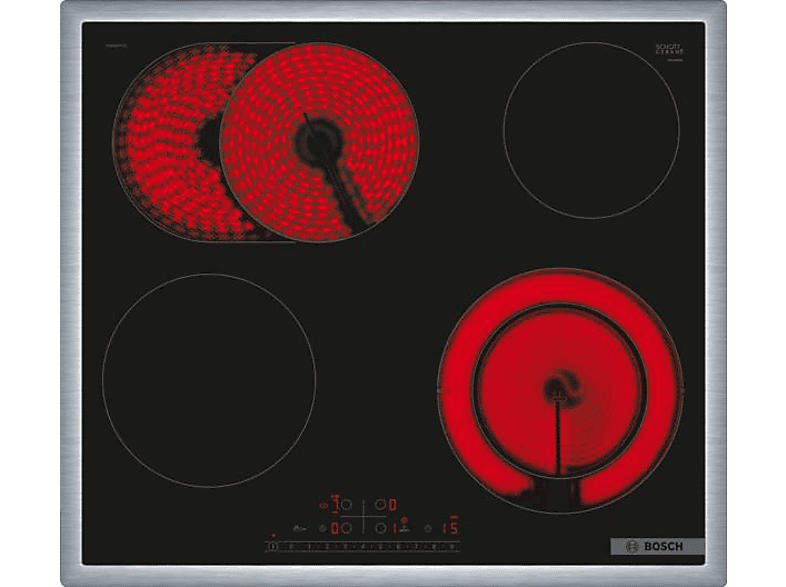 Bosch Strahlungsheizungskochfeld (583 mm breit, 4 Kochfelder, Glaskeramik, Autarkes Kochfeld)