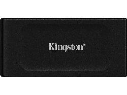 Kingston 2TB XS1000 SSD Festplatte, USB-C 3.2 Gen2, Extern, R1050/W1000 MB/s, Schwarz