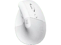 LOGITECH Lift Ergonomische Vertikale Maus, Bluetooth/USB, 4000 DPI, 6 Tasten, Grauweiß