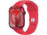 MediaMarkt Apple Watch Series 9 GPS + Cellular 45mm Aluminiumgehäuse, Sportarmband S/M, (PRODUCT)RED; Smartwatch - bis 01.05.2024