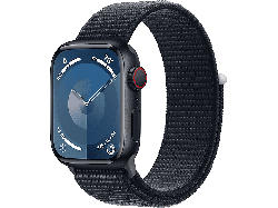 Apple Watch Series 9 GPS + Cellular 41mm Aluminiumgehäuse, Sport Loop, Mitternacht; Smartwatch
