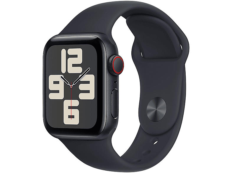 Apple Watch SE 2023 GPS + Cellular 40mm Aluminiumgehäuse, Sportarmband M/L, Mitternacht; Smartwatch