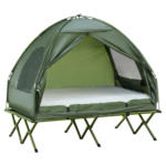 POCO Outsunny Campingbett grün Aluminium B/H/L: ca. 136x178x193 cm