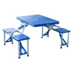 POCO Einrichtungsmarkt Wesel Outsunny Campingtisch blau Aluminium B/H/L: ca. 85x65x136 cm