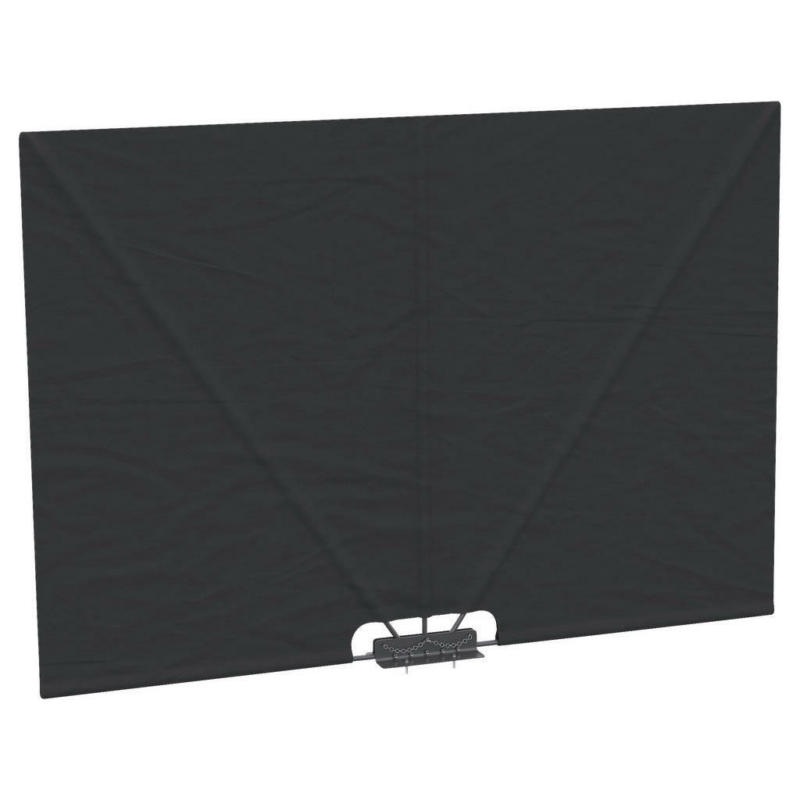 Outsunny Seitenmarkise mit Stahlrahmen dunkelgrau Stahl B/H/L: ca. 0,01x160x237 cm
