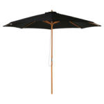 POCO Einrichtungsmarkt Neumünster Outsunny Sonnenschirm schwarz Bambus H/D: ca. 250x300 cm