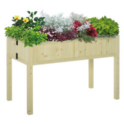 Outsunny Hochbeet natur B/H/L: ca. 56x76x115 cm