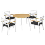 POCO Einrichtungsmarkt Biberach Outsunny Sitzgruppe mit 4 Stühlen