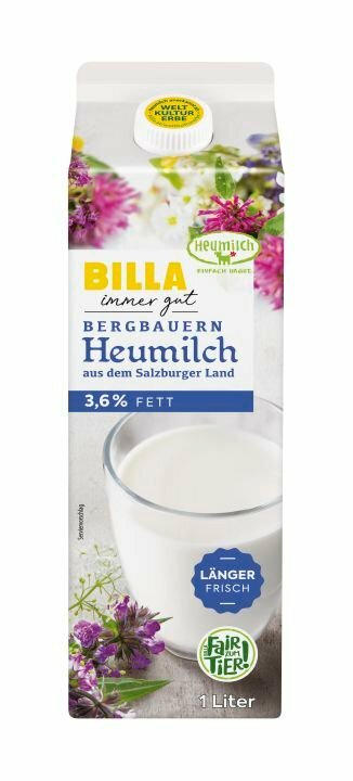 BILLA Heumilch länger frisch 3.6%