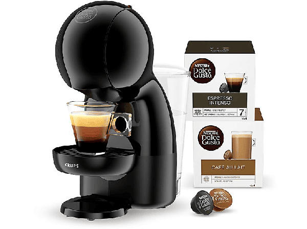 Krups KP1A3B.20AT Dolce Gusto Piccolo XS Kaffeemaschine inkl. 32 Kaffeekapseln, Anthrazit