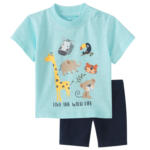 Ernsting's family Newborn T-Shirt und Radler im Set (Nur online) - bis 12.05.2024