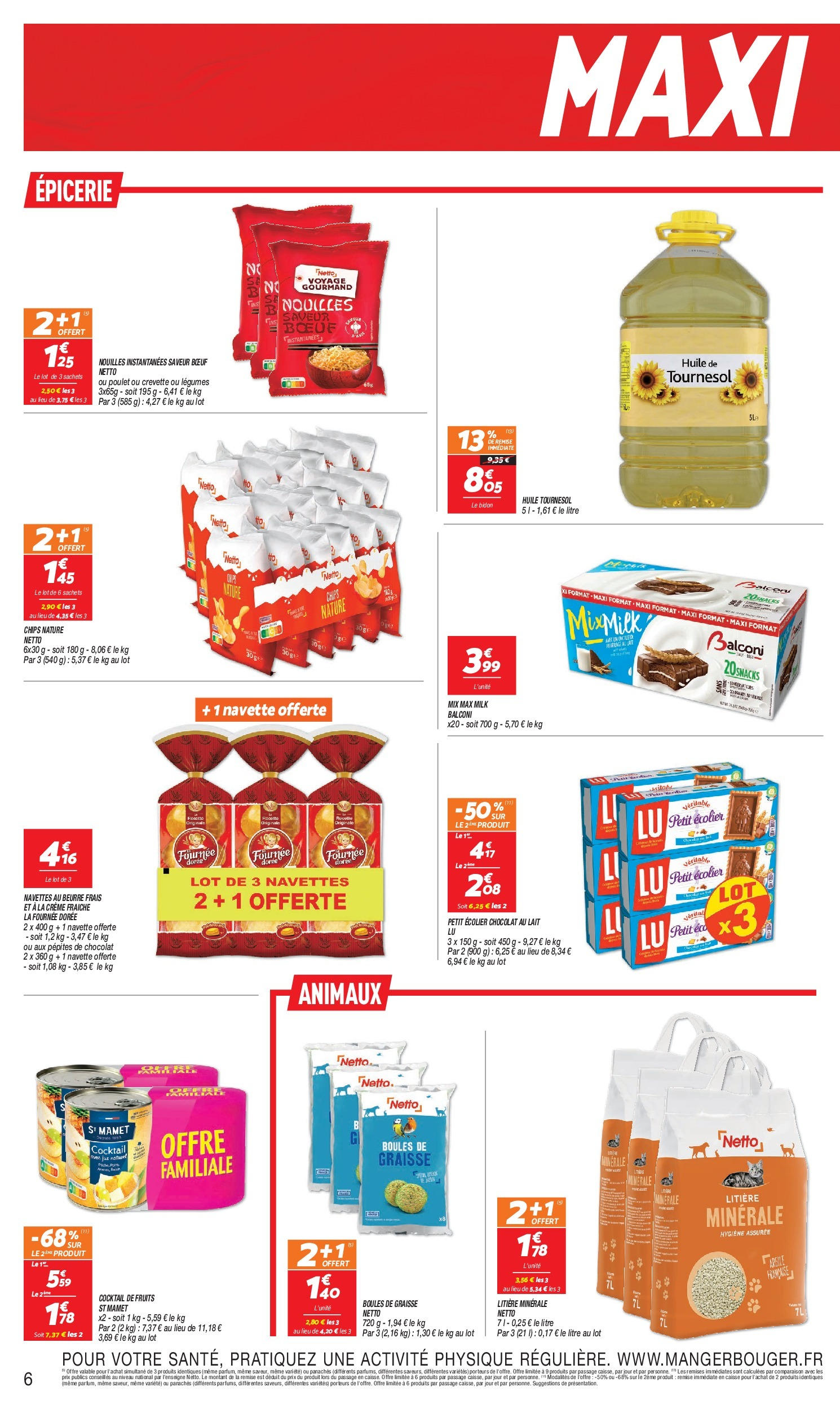 Netto Catalogue - Livry-Gargan à partir du 30/04/2024 - promo en ligne | Page: 6 | Produits: Lait, Beurre, Crème fraiche, Chips