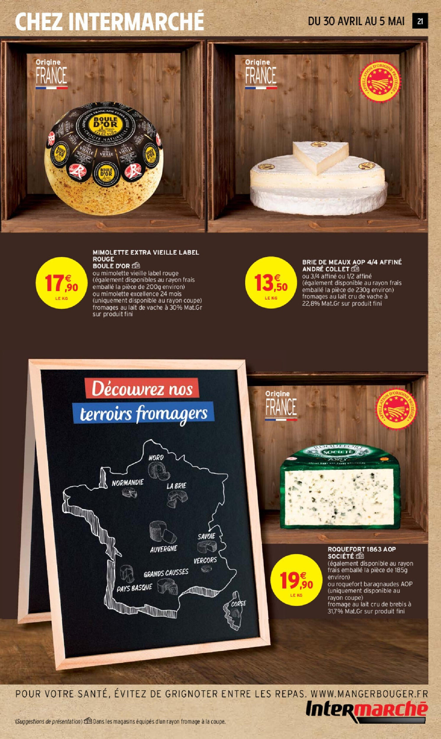 Intermarché catalogue - Vert-le-Petit à partir du 30/04/2024 - promo en ligne | Page: 13 | Produits: Lait, Fromage, Brie