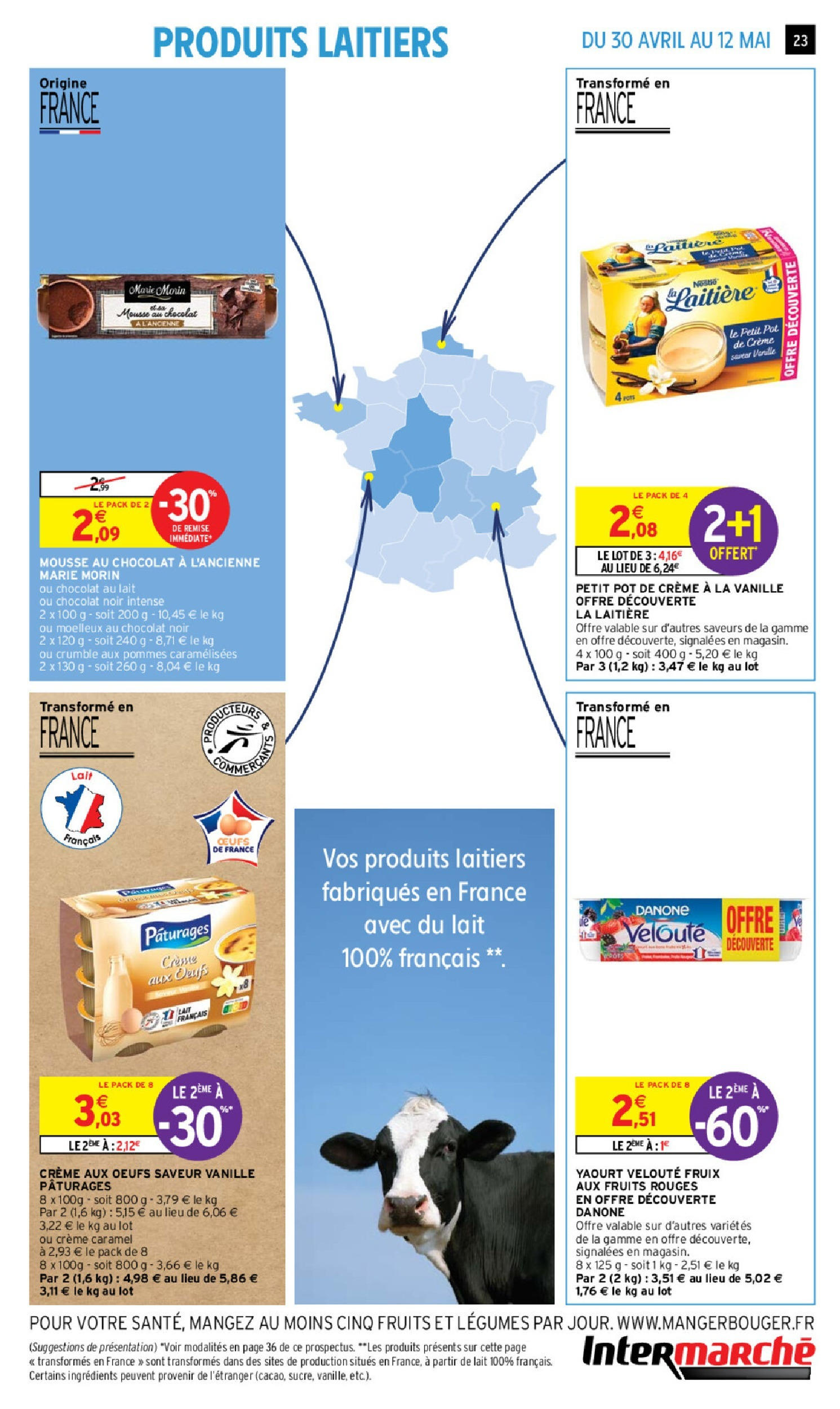 Intermarché catalogue - Vert-le-Petit à partir du 30/04/2024 - promo en ligne | Page: 15 | Produits: Lait, Yaourt, Œufs, Pommes