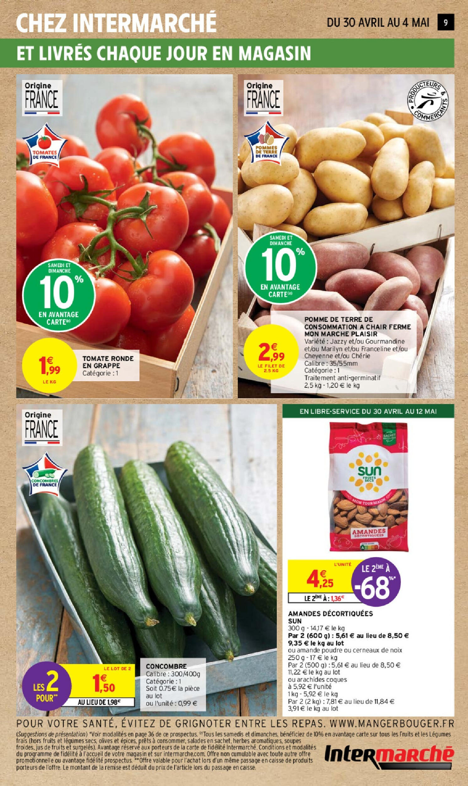 Intermarché catalogue - Vert-le-Petit à partir du 30/04/2024 - promo en ligne | Page: 53 | Produits: Amande, Olives, Poudre, Tomates