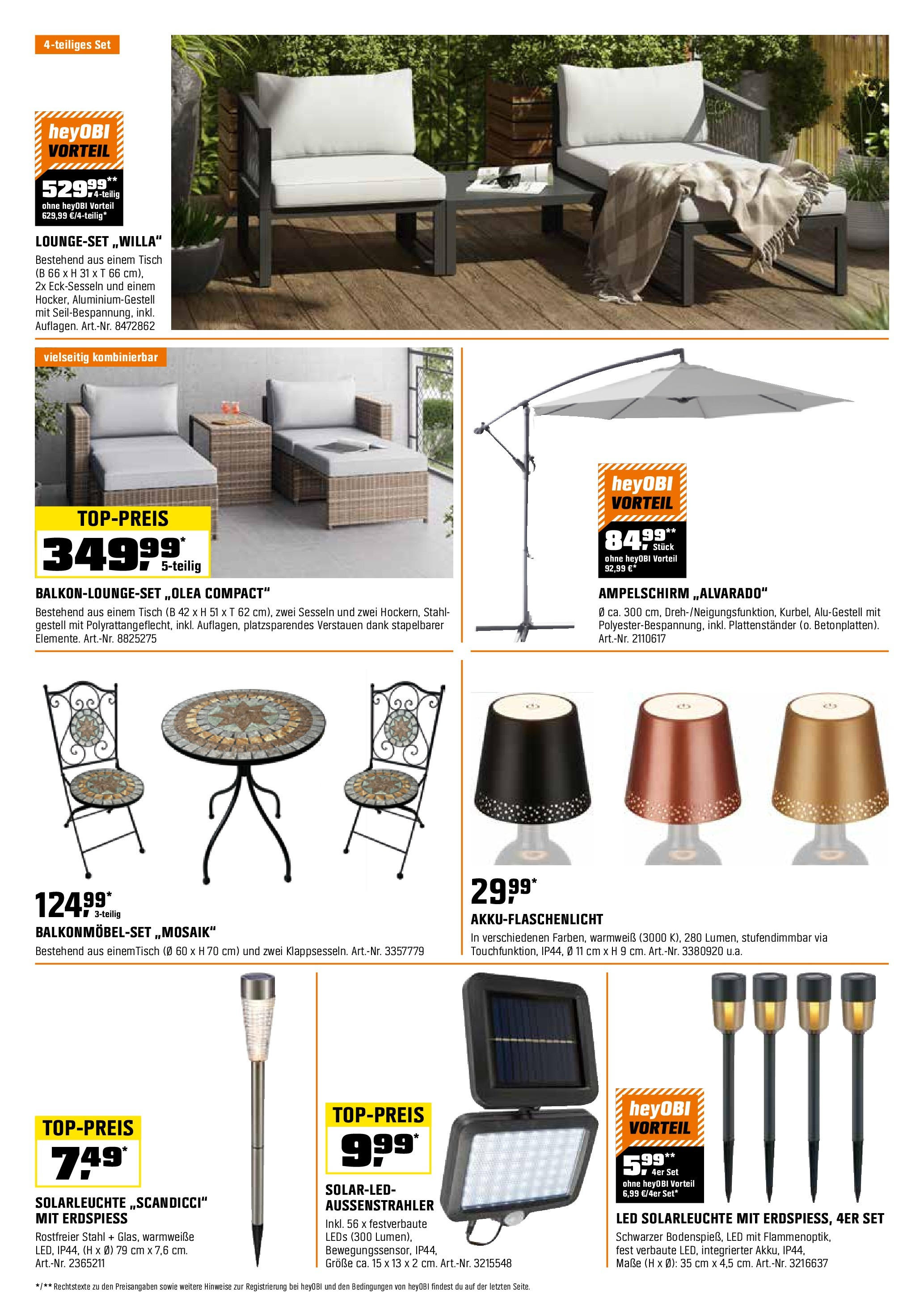 OBI Flugblatt von 01.05.2024 - Aktuelle Angebote | Seite: 5 | Produkte: Tisch