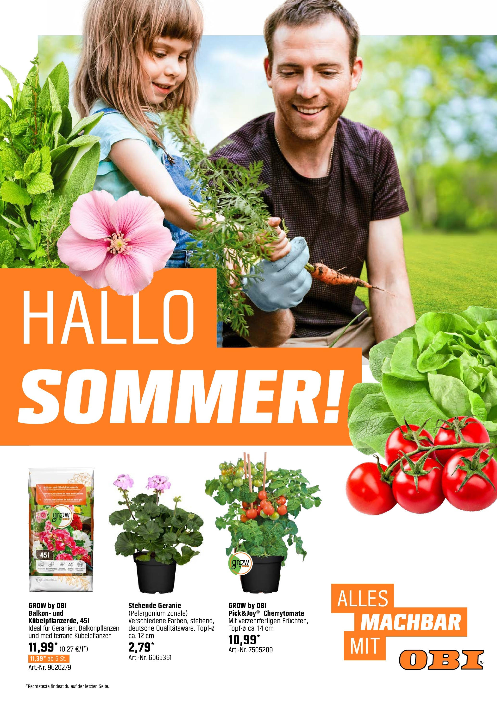 OBI Hallo Sommer! von 03.05.2024 - Aktuelle Angebote | Seite: 1