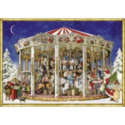 COPPENRATH Calendrier de l'Avent A4 71324 Carrousel de Noël nostalgique