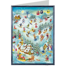 SELLMER Weihnachtskarte 9900 99114 Ski-Spaß