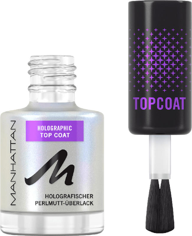 MANHATTAN Cosmetics Top Coat Holographic Effect