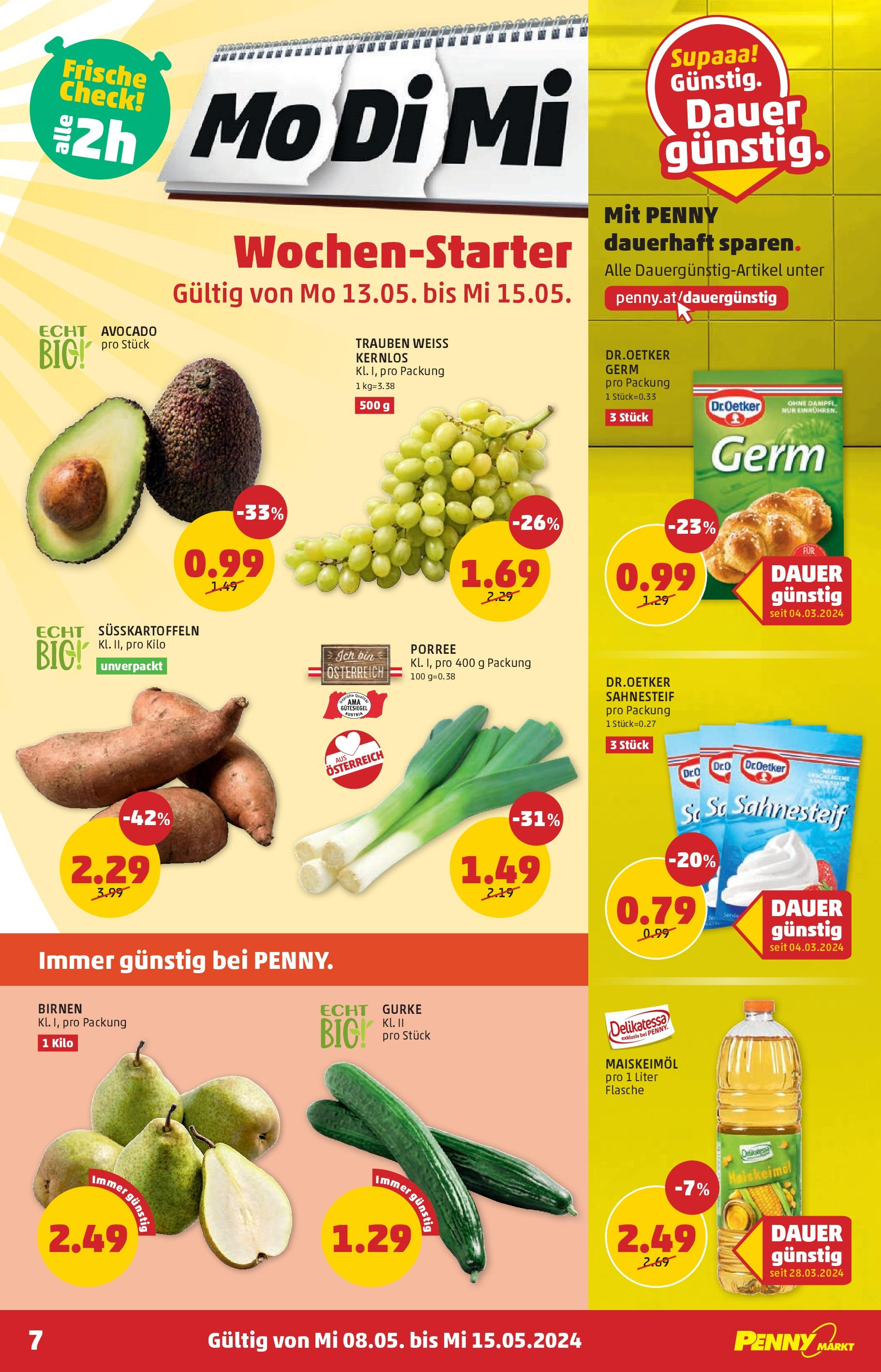 Penny Markt Flugblatt - Kärnten ab (08.05.2024) - Angebote, Prospekt | Seite: 7 | Produkte: Avocado