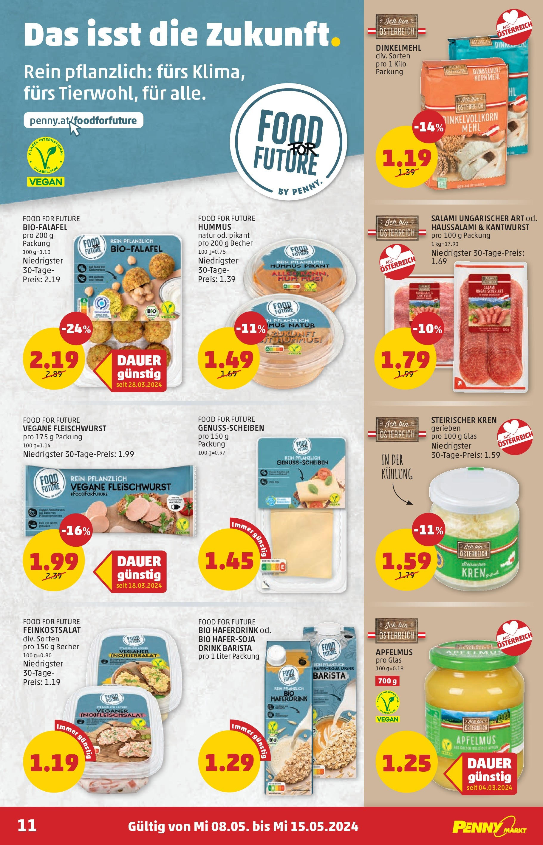 Penny Markt Flugblatt - Kärnten ab (08.05.2024) - Angebote, Prospekt | Seite: 11 | Produkte: Salami