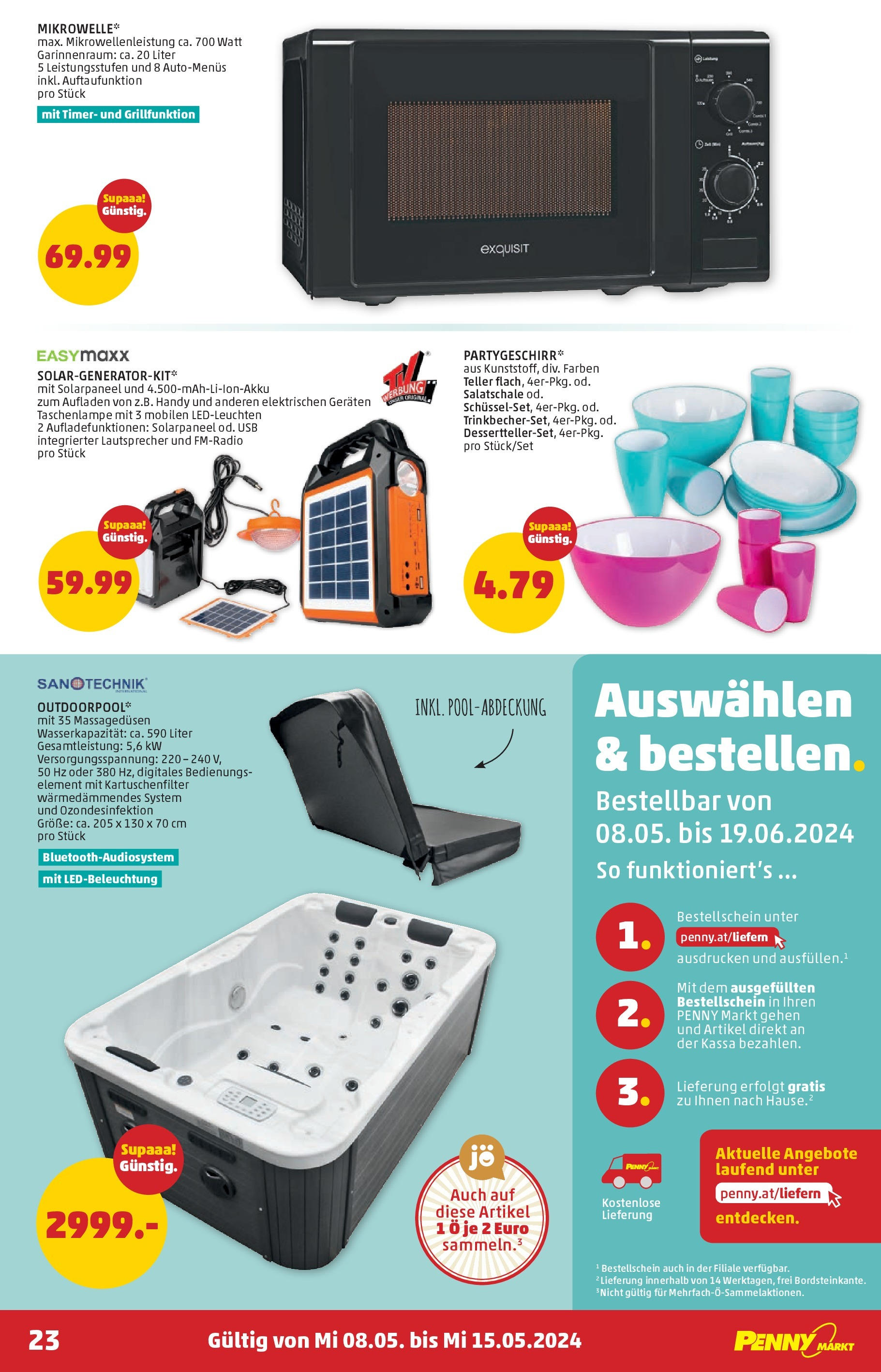Penny Markt Flugblatt - Kärnten ab (08.05.2024) - Angebote, Prospekt | Seite: 23 | Produkte: Lautsprecher, USB, Mikrowelle