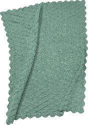 ALANA Decke aus Strick, grün, ca. 80 x 100 cm