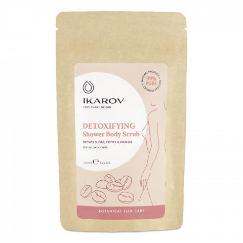 Ikarov Detoxifying детоксикиращ измивен скраб за тяло с кафе и портокал 150г.