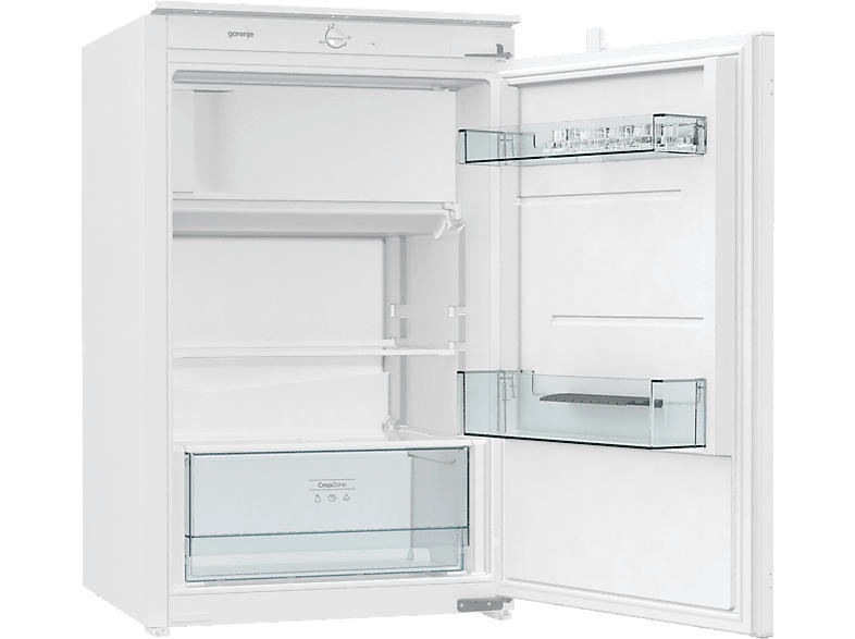 Gorenje RBI409EE1 Essential Kühlschrank, Schlepptürtechnik (E, 875 mm hoch, Weiß, 114 l)