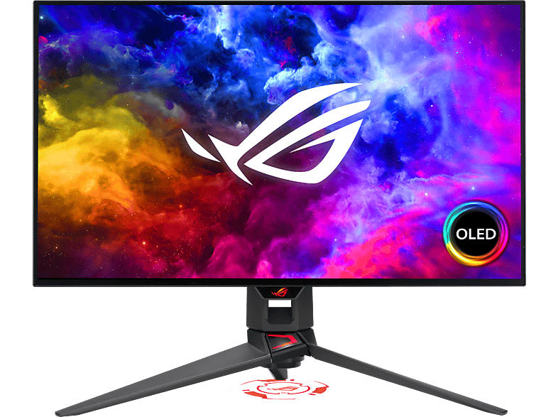 Asus ROG SWIFT OLED PG27AQDM Gaming Monitor, 26.5 Zoll WQHD, 0.03ms GtG, 450cd, 240Hz, FreeSync Premium, 99% DCI-P3, Schwarz