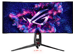 Asus ROG Swift PG34WCDM Curved Gaming Monitor, 27 Zoll UWQHD, OLED, 240Hz, 0.03ms (GTG), 21:9, 99% DCI-P3, Schwarz