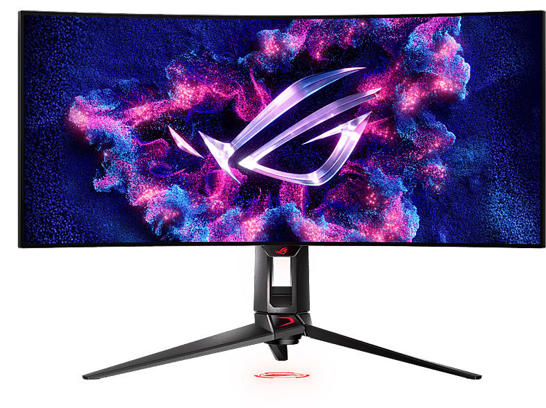 Asus ROG Swift PG34WCDM Curved Gaming Monitor, 27 Zoll UWQHD, OLED, 240Hz, 0.03ms (GTG), 21:9, 99% DCI-P3, Schwarz