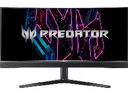 Acer Predator X34V Curved Gaming Monitor, 34 Zoll, UWQHD, 175Hz, 0.1ms GTG, OLED, 250cd, 2x 6W Soundbar, Schwarz