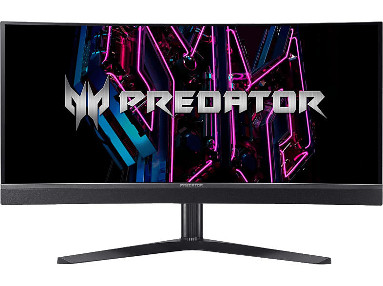 Acer Predator X34V Curved Gaming Monitor, 34 Zoll, UWQHD, 175Hz, 0.1ms GTG, OLED, 250cd, 2x 6W Soundbar, Schwarz