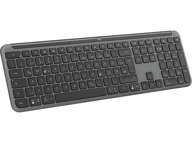 Logitech Signature Slim K950 Tastatur, Bluetooth/USB-Empfänger, QWERTZ, Grafit