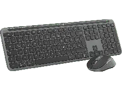 LOGITECH MK950 Signature Slim Combo Kabelloses Tastatur-Maus-Set, DEU (Qwertz), Grafit; Kabelloses Tastatur-Maus Set