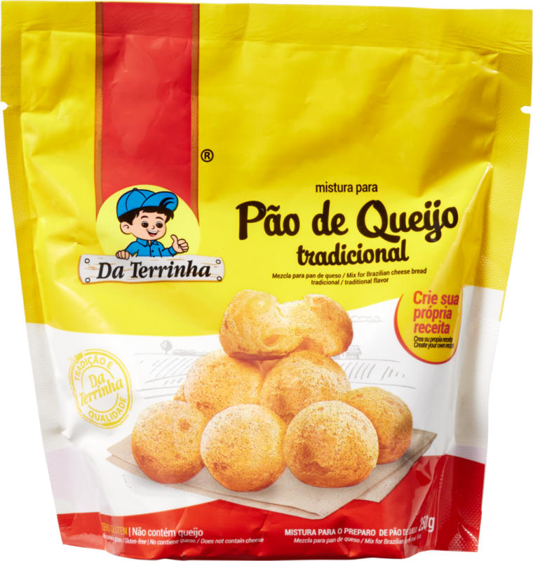 Pão de Queijo Da Terrinha , Mix pour boulettes de fromage brésiliennes, 250 g