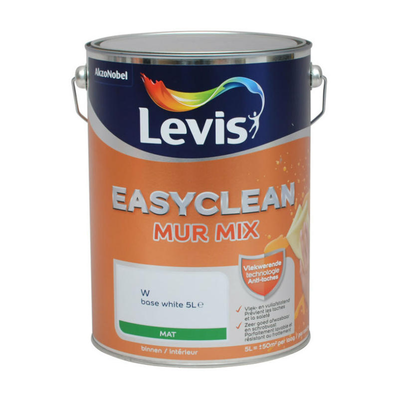 EASYCLEAN MUR MAT 5 L ЛАТЕКСОВА БОЯ ЗА ТОНИРАНЕ LEVIS