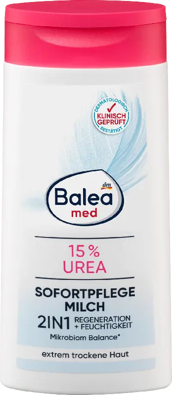 Balea med 2in1 Sofortpflege Milch 15 % Urea
