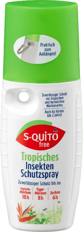 S-quitofree Tropisches Insekten Schutzspray