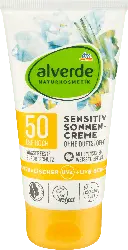 alverde NATURKOSMETIK Sonnencreme Sensitiv LSF 50