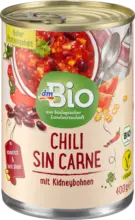 dm drogerie markt dmBio Eintopf Chili sin Carne mit Kidneybohnen