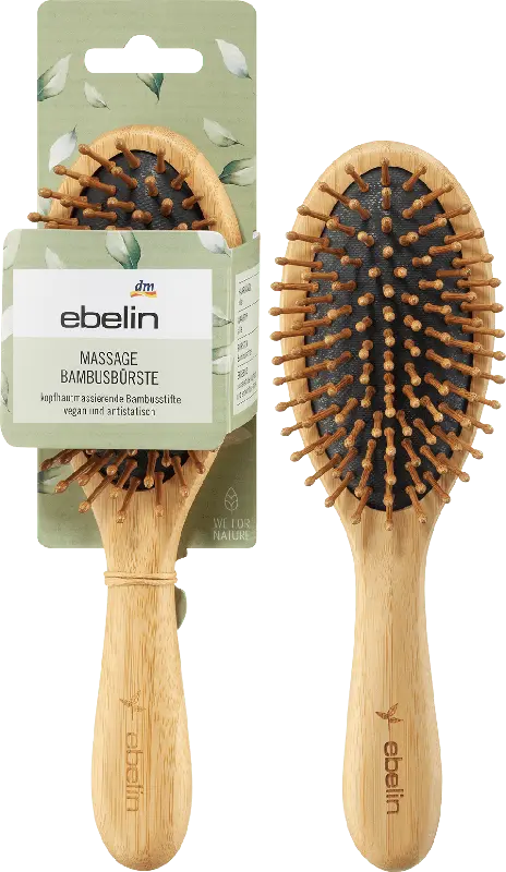 ebelin Kopfmassagebürste Bambus