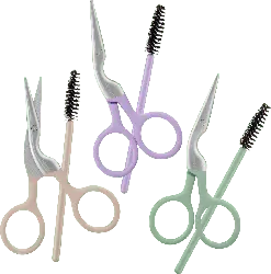 ebelin Augenbrauenschere mit Bürstchen sortiert