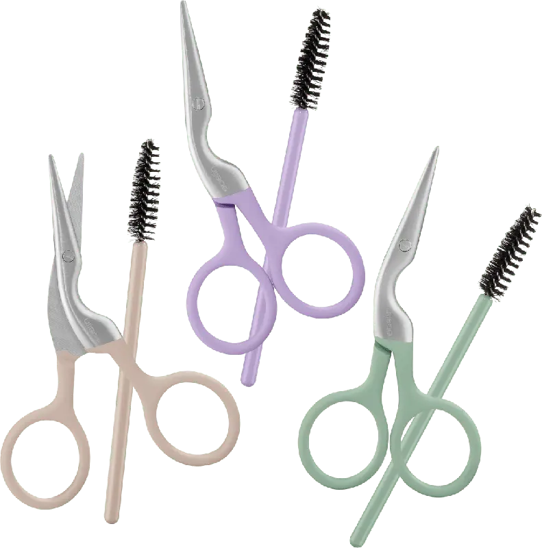 ebelin Augenbrauenschere mit Bürstchen sortiert