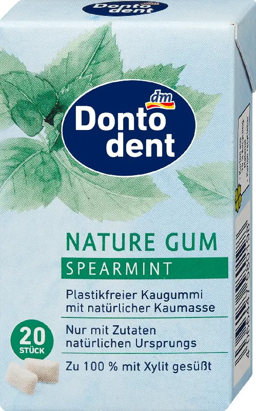 Dontodent Kaugummi Nature Gum Spearmint zuckerfrei