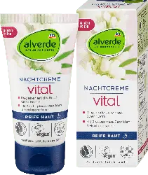 alverde NATURKOSMETIK Nachtcreme vital Bio-Lupinen-Peptide